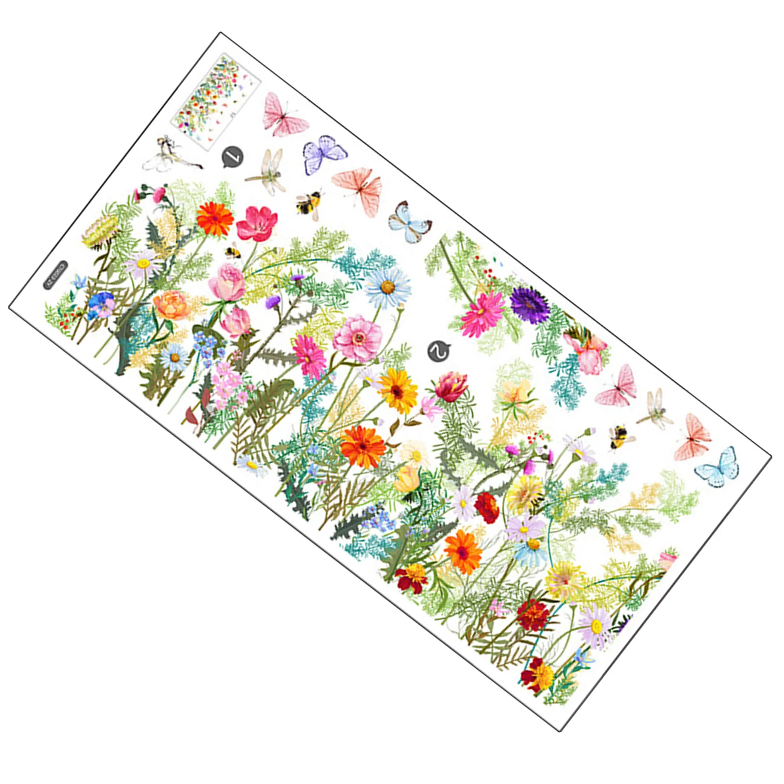Spring-Summer-Window-Cling-Sticker-Background-Wall-Removable-Wall ...