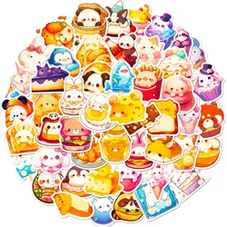 Kawaii Food Stickers: Cute Waterproof Snack Decals for Journaling & Scrapbooking (50 - Pack) (50pcs)