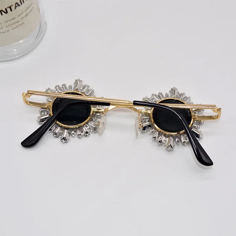 Baroque Square Sunglasses Children Crystals Sexy Girls Sun Glasses Rhinestone Child Shades for Party Oculos De Sol Feminino