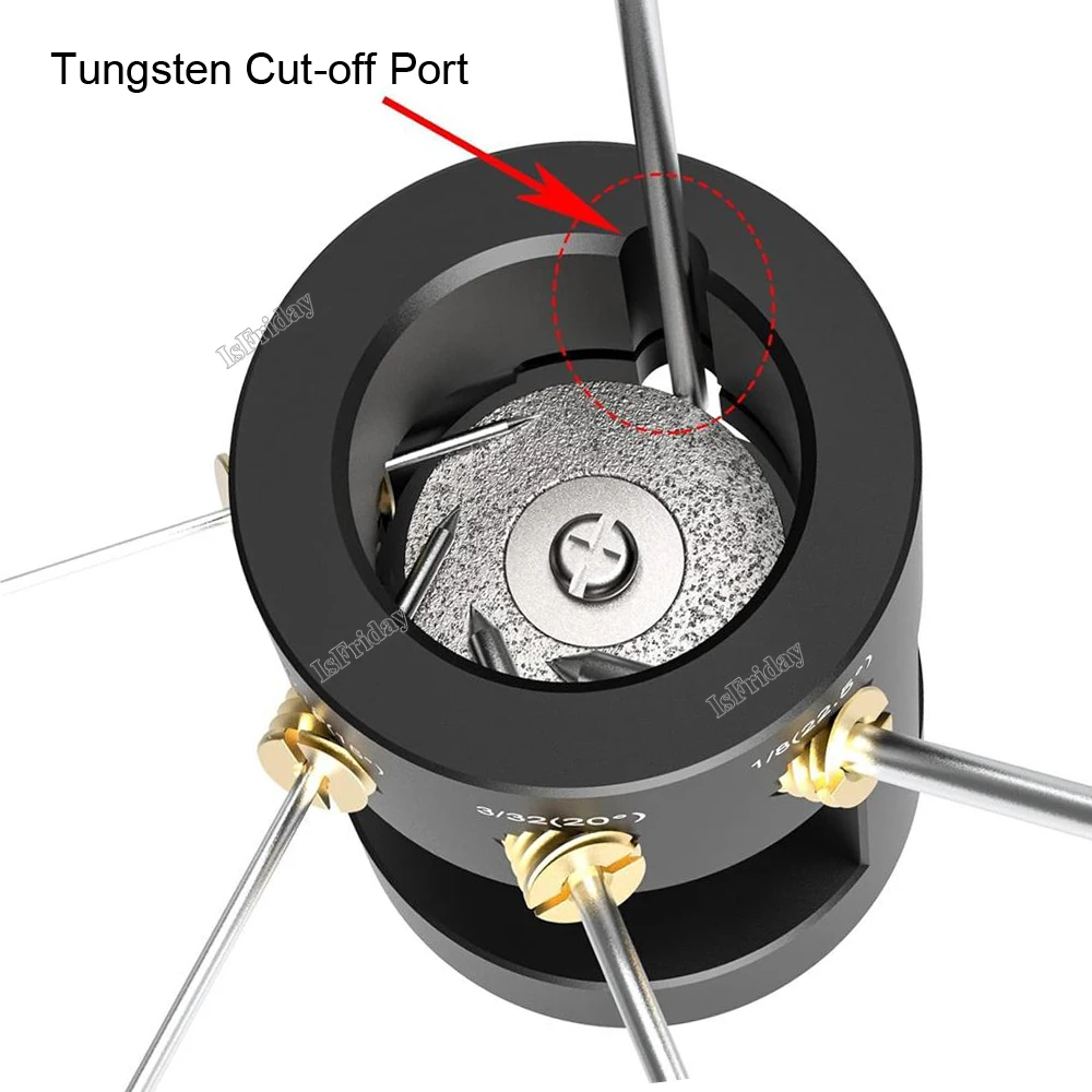 TIG Welding Tungsten Grinder Sharpener Multi-Angle offset Cut-off Tool