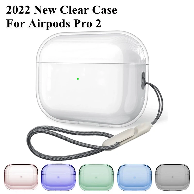Custodia Protettiva Trasparente Per Apple Airpods Pro 2 Generation 2022 Cover Per Auricolari Bluetooth Wireless Per Airpods Pro 2Nd Case