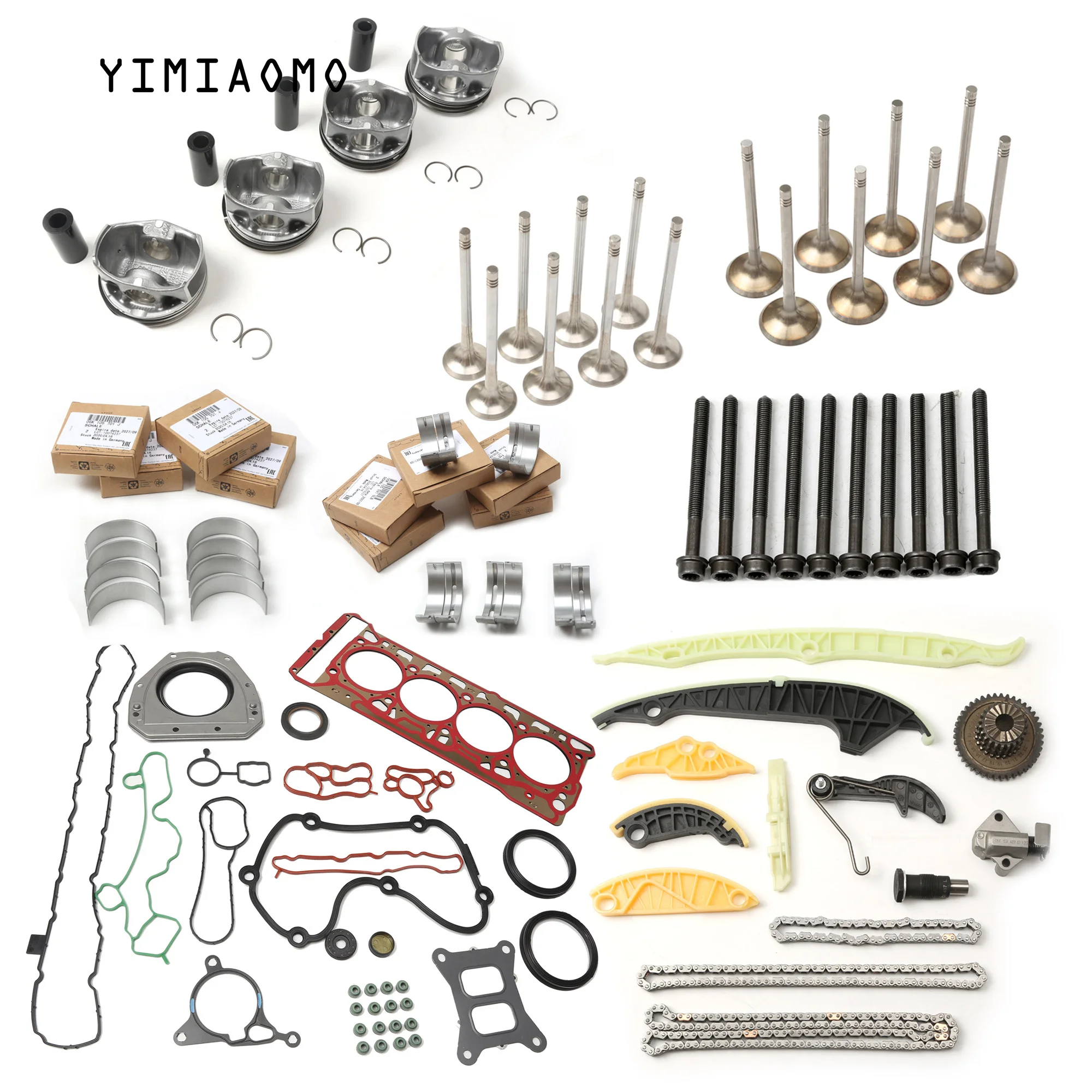 Car Engine Overhaul Kit Piston Gasket Bearing Shaft Shoe Timing STD EA888 MK2 2.0T For SKODA PORSCHE MACAN CUPRA