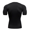 Summer Men's Gym T-Shirt Compression Sports Shirt Short Running Top Quick Dry Gym Sweat Long Shirt Sun Protection Second Skin 2