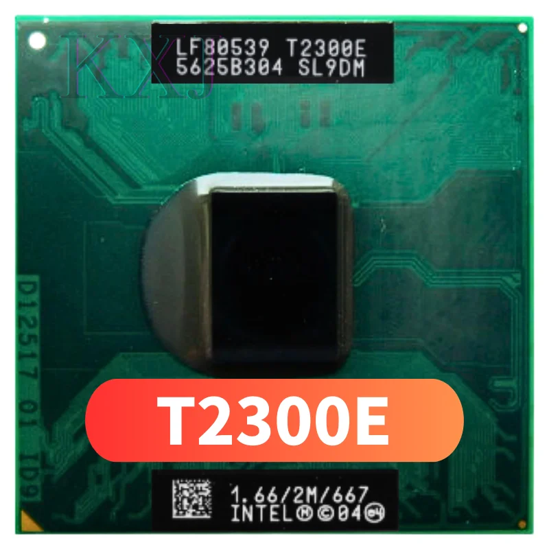 

Процессор Intel Core Duo T2300E SL9JE SL9DM 1,6 ГГц двухъядерный двухпотоковый ЦПУ процессор 2 Мб 31 Вт Разъем M / mPGA478MT