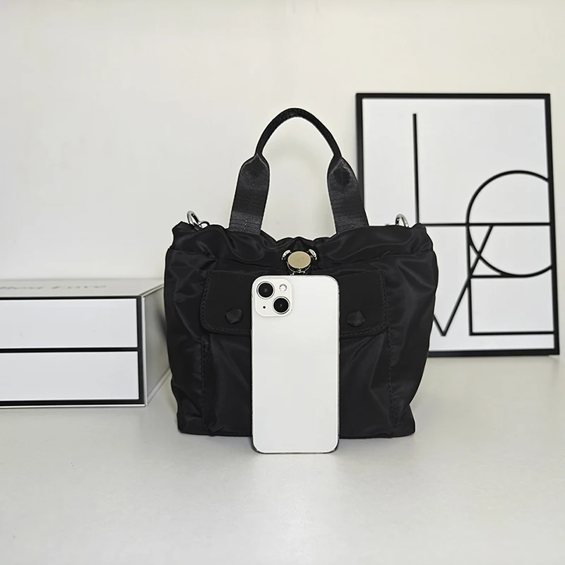 All-Match Crossbody Bag Large Capacity Versatile Sling Bag Adjustable Strap Trendy Nylon Handbag Summer Vacation Handbag