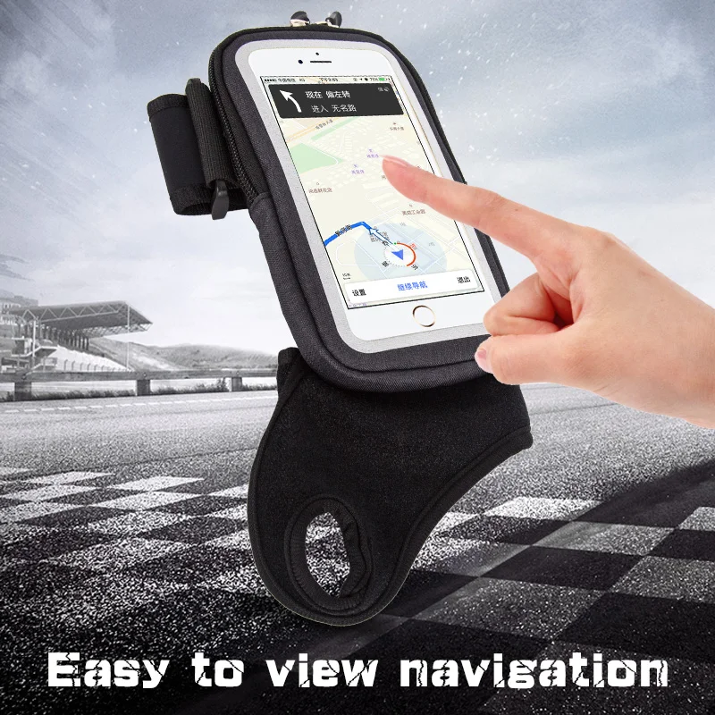 Wrist Bag Armbands For iPhone 14 13 12 11 Pro Max XR XS 7 8 Plus Samsung S23 S22 S21 Bicycle Touch Screen Storage Pouch mobile phone armband phone arm band phone armband sports arm bag fitness arm bag