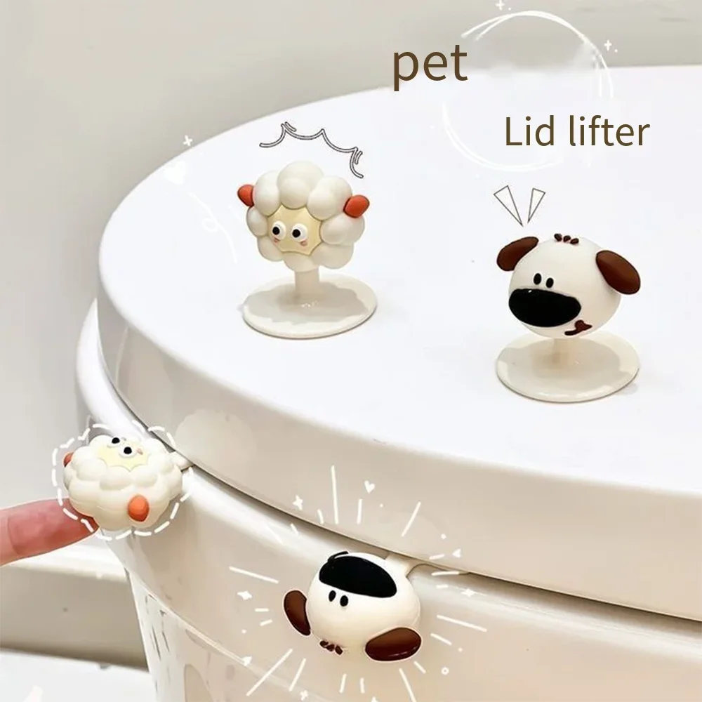 Portable toilet lifting device avoid touching lid handle WC anti dirty no punching required toilet seat accessories