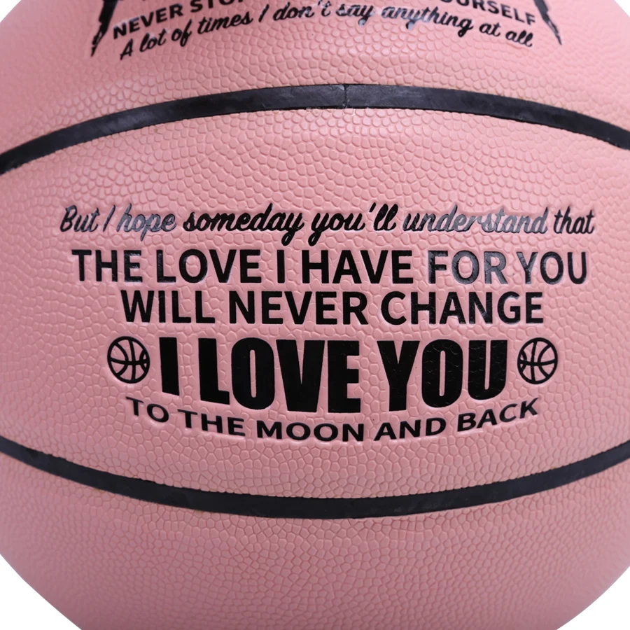 1 pc pink No. 7 basketball PU leather indoor and outdoor professional game training ball