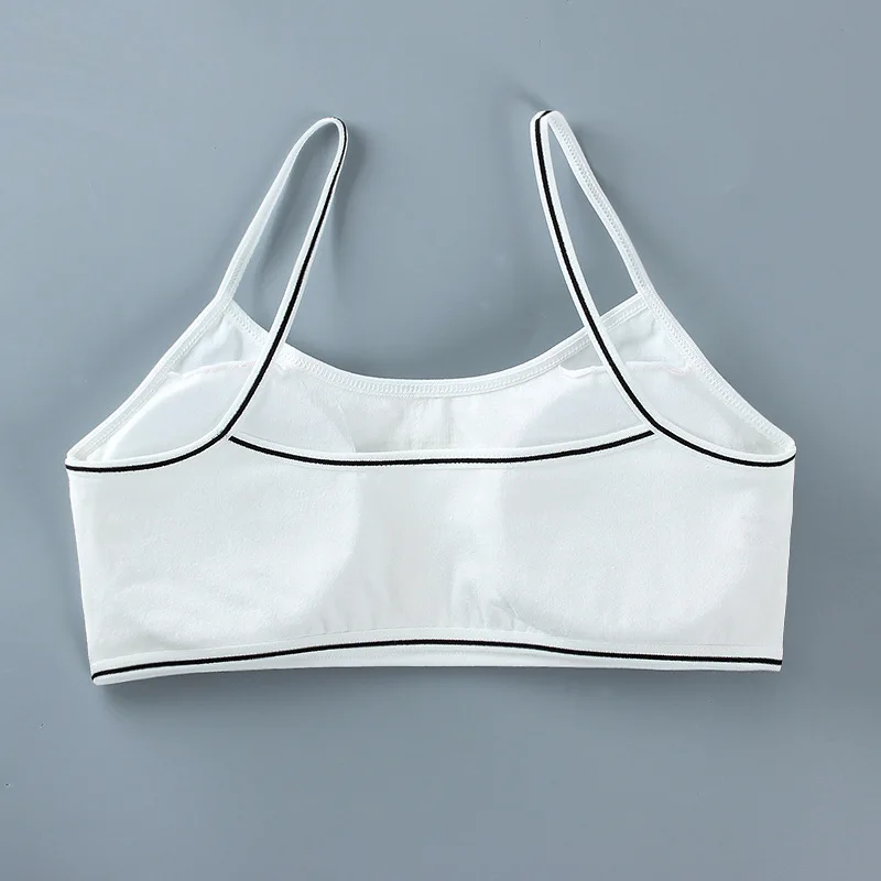 Teenage Girls Underwear Tops Young Children's Maiden Cotton Soft Training Bras Developed Kids Sports Bra Lingerie 8-16Years