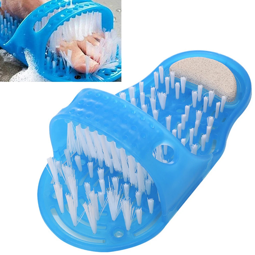 

Bathroom Shower Feet Brush Foot Cleaning Bristle Slipper Washer Removing Dead Skin Scrubber Exfoliating Massager Foot Care Tool