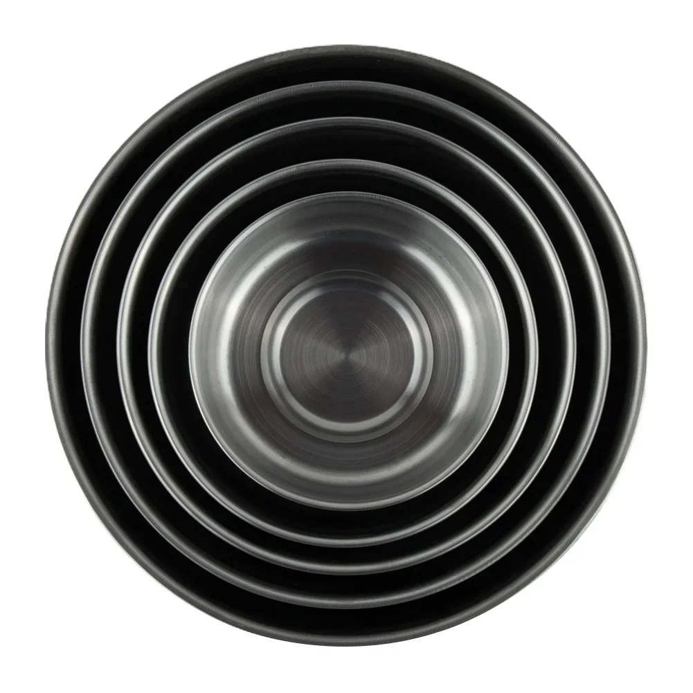 5 Pcs Mixing Stainless Steel Food Storage Bowls Reusable Fresh-keeping Boxes Easy To Use, Easy To Clean Material：stainless Steel