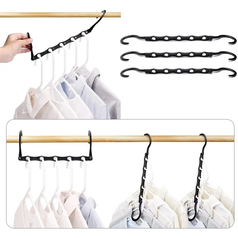 Household Stackable Clothes Hanger Rack Wear Resistant Windproof Clothes Stand For Wardrobes 6
