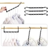 Household Stackable Clothes Hanger Rack Wear Resistant Windproof Clothes Stand For Wardrobes 6