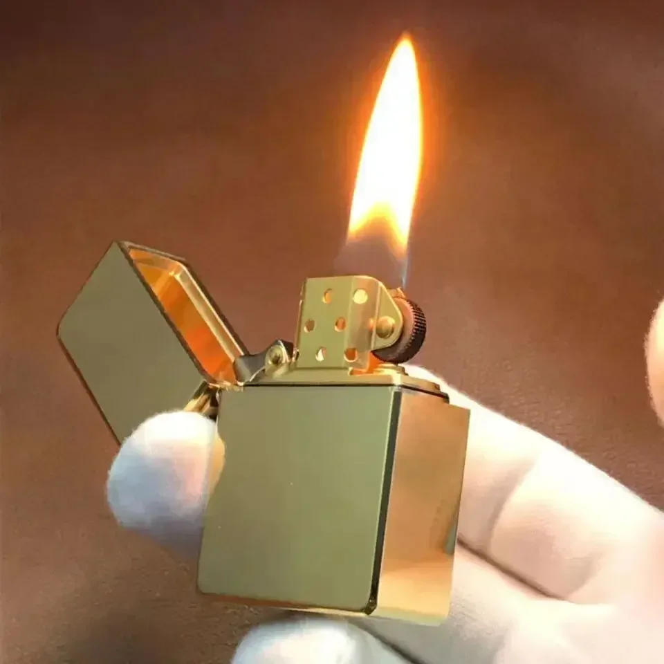 Zorro 912 Retro High End Waterproof Sealed Armor Constantine Kerosene Lighter 3/5 Hinge Metal Petrol Lighter Men's Gift 150G 2