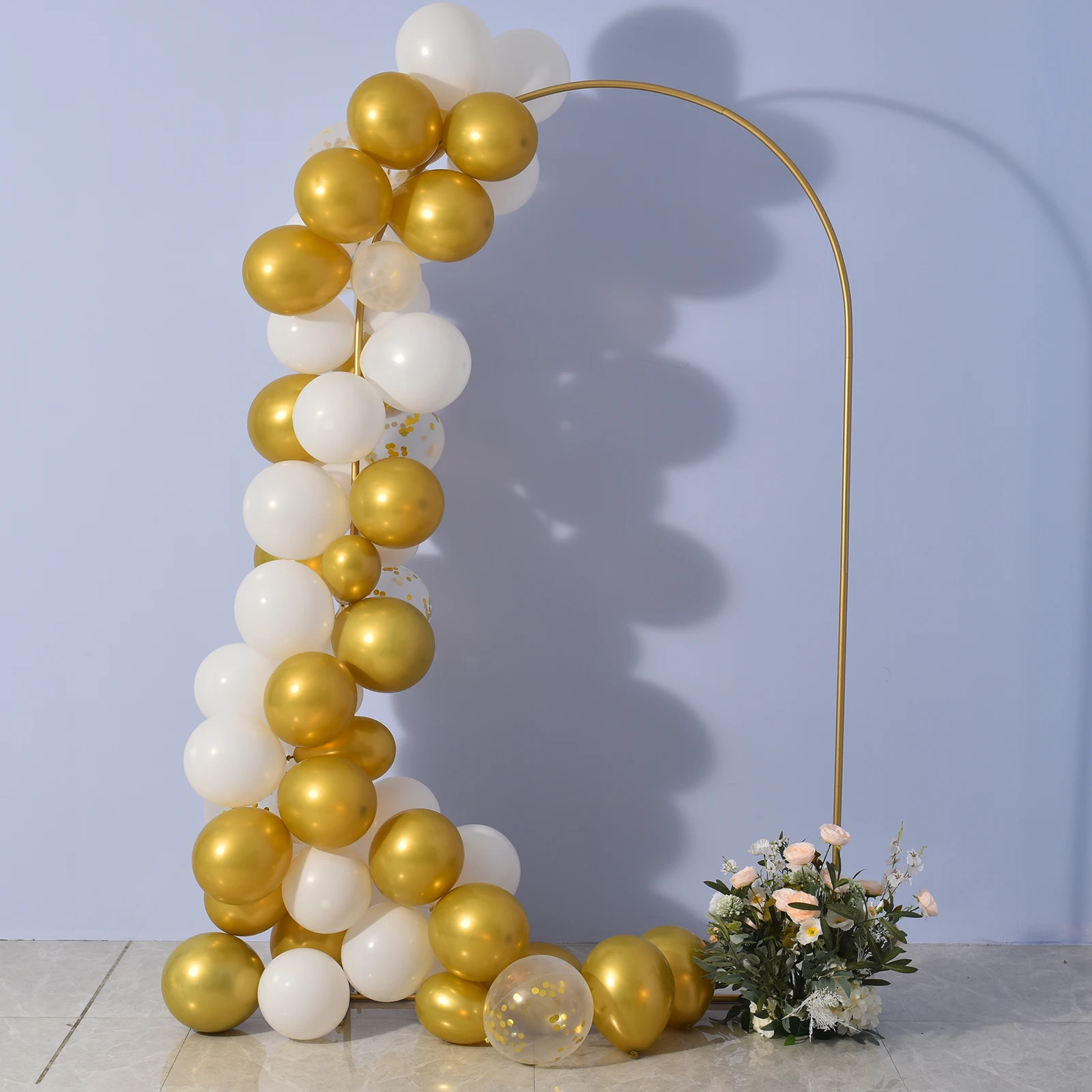 7.2ft Gold Metal Arch Backdrop Stand Wedding Arch for Birthday Party Bridal Baby Showers