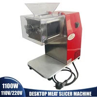 Red Household Meat Slicer Desktop Electric Meat Cutting Machine For Shredding Slicing 1