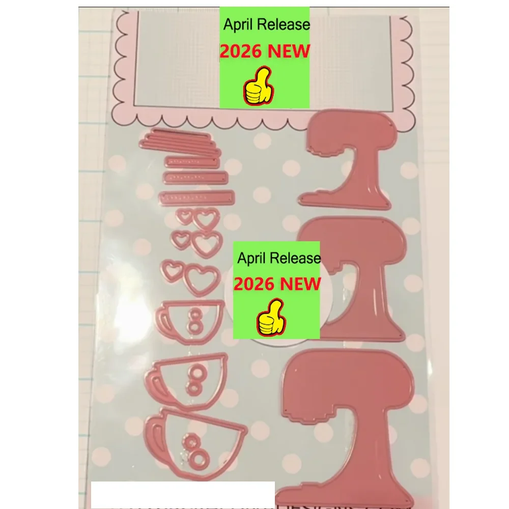 알람 시계 2026 DIY 스크랩북 공예 제작자를 위한 새로운 금속 절단 다이 사진 앨범 템플릿 수제 장식