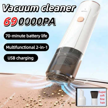 2026 690000PA Small Car Handheld Vacuum Cleaner for Smoking Dust Coffee Powder Multifunctional 2-in-1 Desktop Vacuum Cleaner 1
