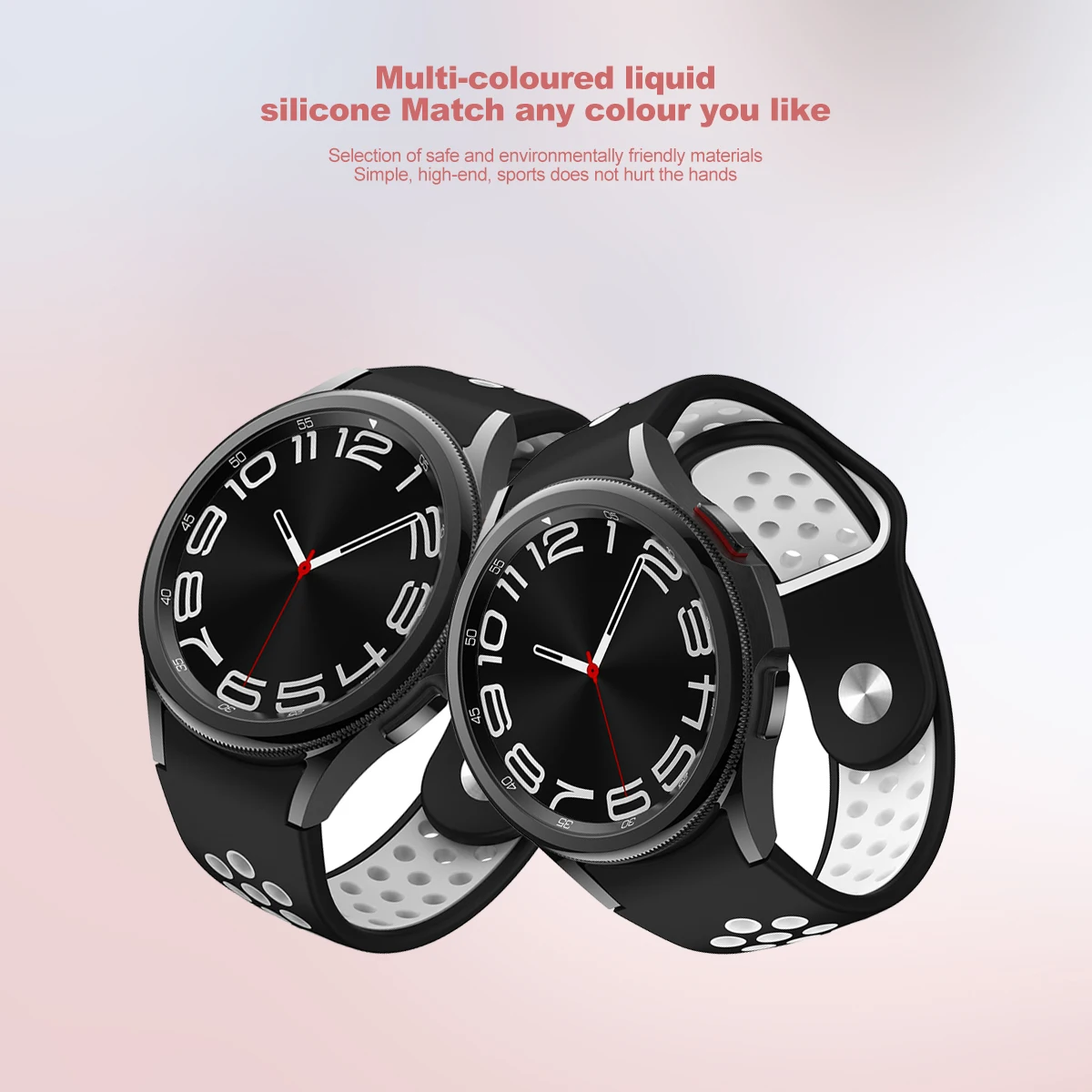 Silicone No-Gap Loop Watch Strap Bracelet - Universal Fit