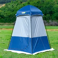 Shower Tent 150D Oxford Silver Coated Simple Toilet Tents Privacy Waterproof Fishing Tent Camping Supplies 160x160x240cm 4
