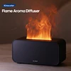 New Simulation Flame Aromatherapy Machine Mini Air Humidifier LED Colorful Light Timer Humidifier Home Perfume Diffuser 1