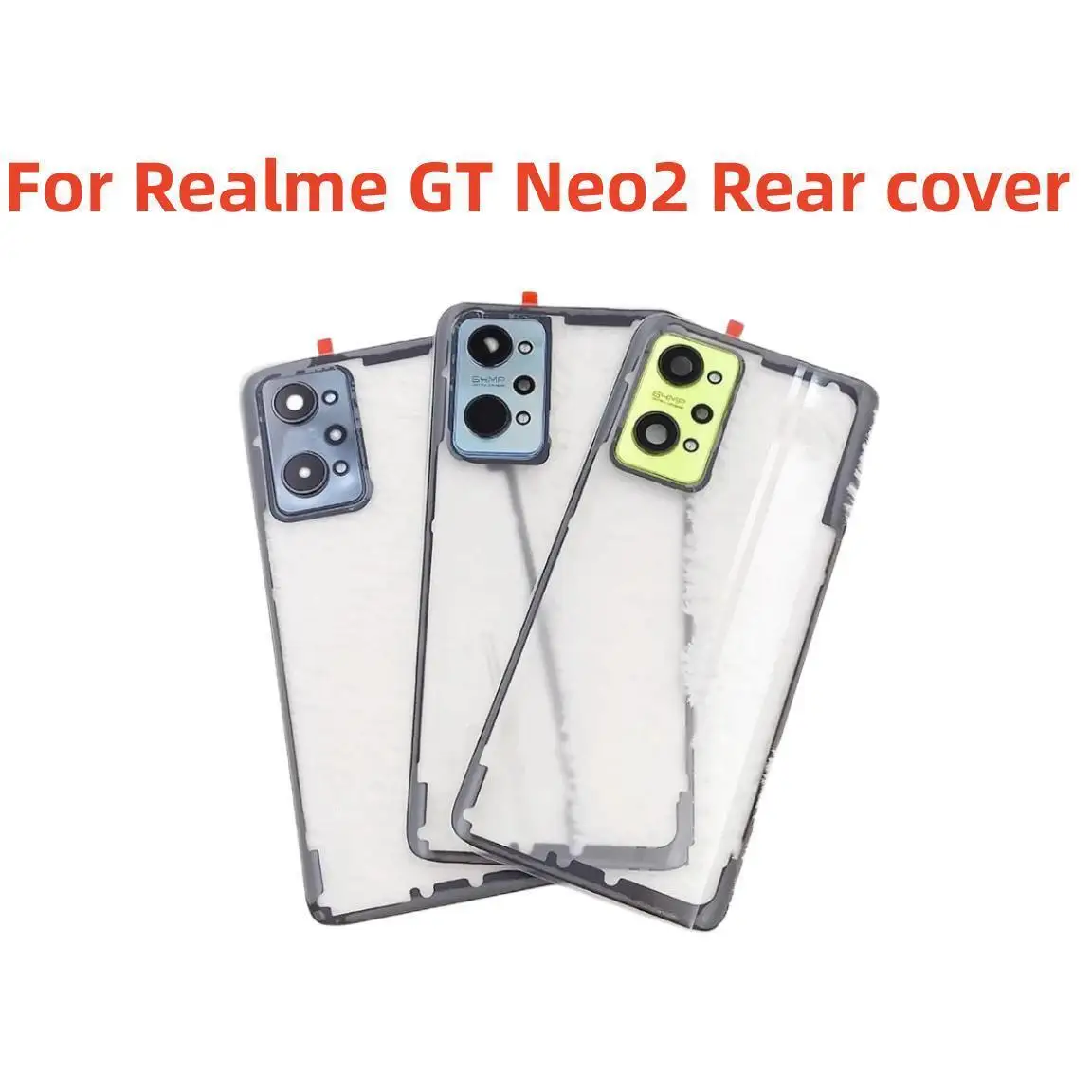 

Прозрачная задняя крышка батарейного отсека для Realme GT Neo2 Neo 2 RMX33
