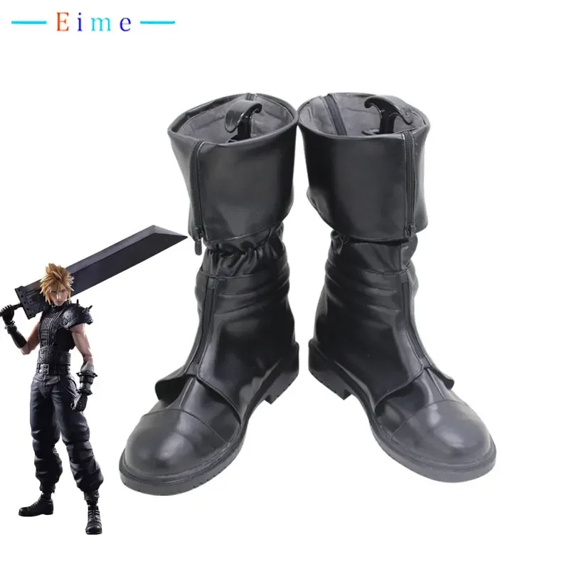 

Game FF7 Final Fantasy VII Cloud Strife Cosplay Shoes Halloween Carnival Boots Cosplay Prop Custom Made