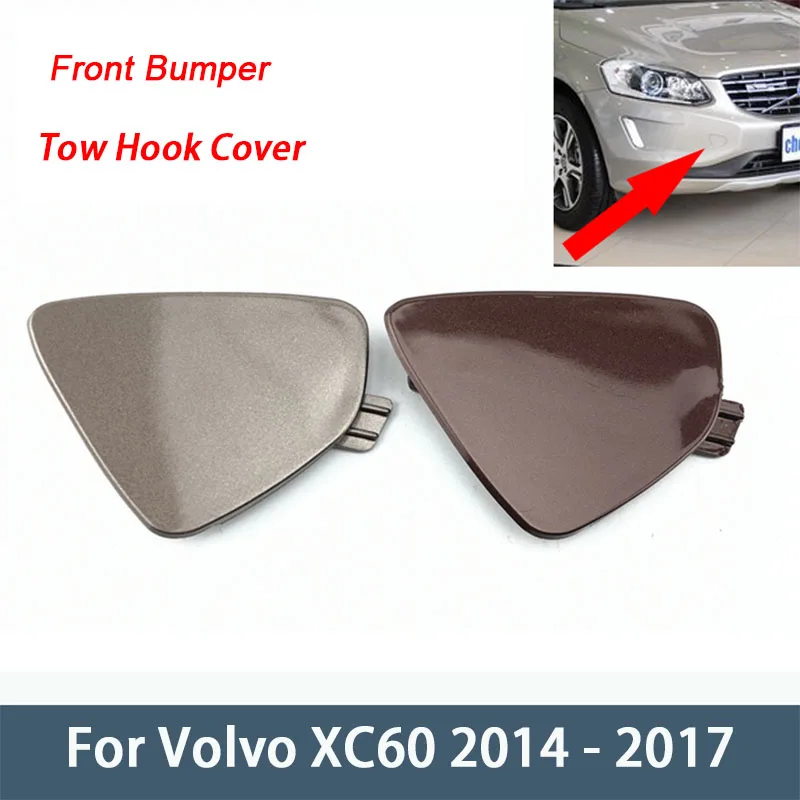 Front Bumper Tow Hook Cover Towing Eye Cap For Volvo XC60 2014 2015 Car Trailer Hauling Eye Lid