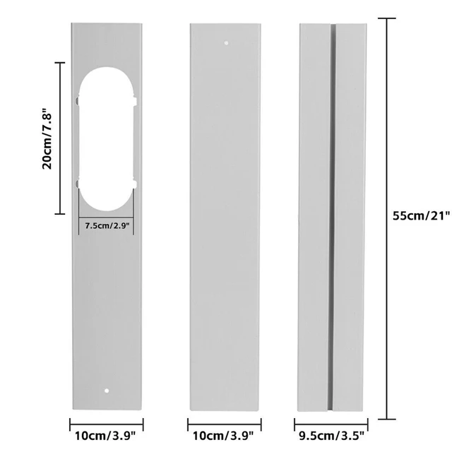 2/3pcs Adjustable Portable Air Conditioner Block Plate For Window Slide Kit With Screws HVAC Systems Parts Air Conditioner Plate 6