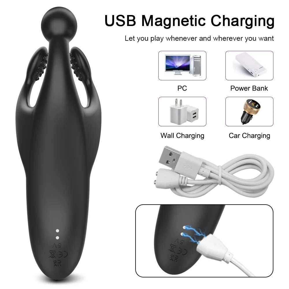 Vibrator Male Glans Electric Massager Delay Trainer Exerciser Vibrations Masturbator Stimulator Adult Sex_voghion.com