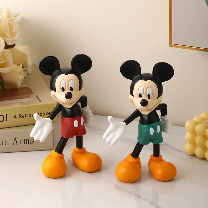 

New Disney Kawaii Mickey Mouse Tray Cartoon Ornaments Figure Home Soft Living Room Bedroom Tv Cabinet Cute Decorations Present