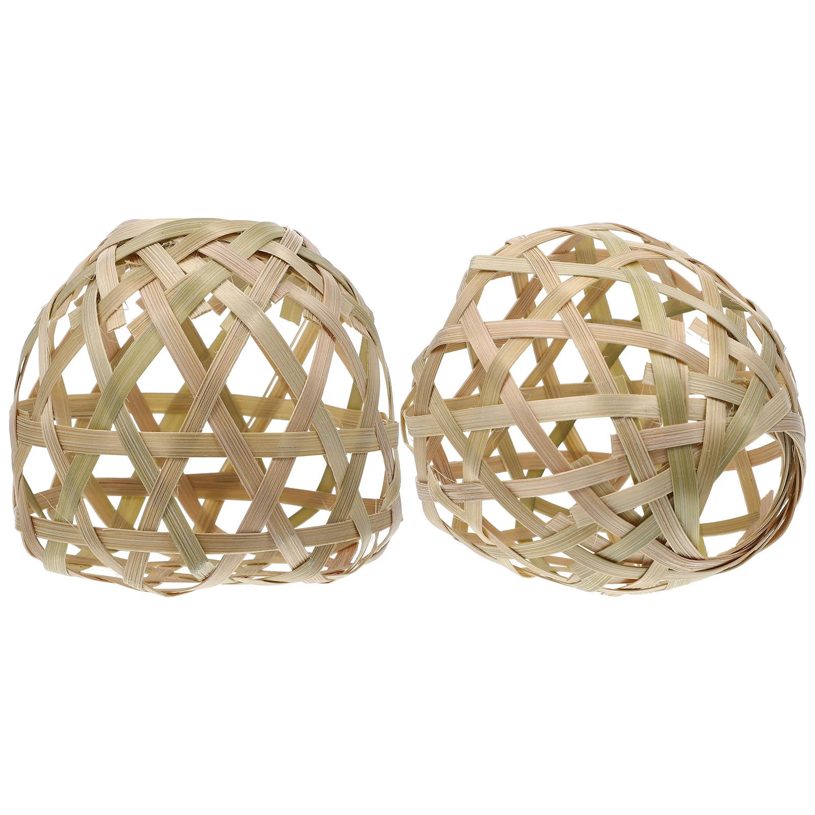 

2 Pcs Indoor Sconces Wall Lighting Pendant Shade Bamboo Lampshade Small Miss Vintage Lantern Boho Decor