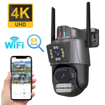 BELIA 8MP PTZ WiFi Camera with Dual Screen Color Night Vision Outdoor 4MP Security IP Camera CCTV Surveillance Camera ICSEE App 1