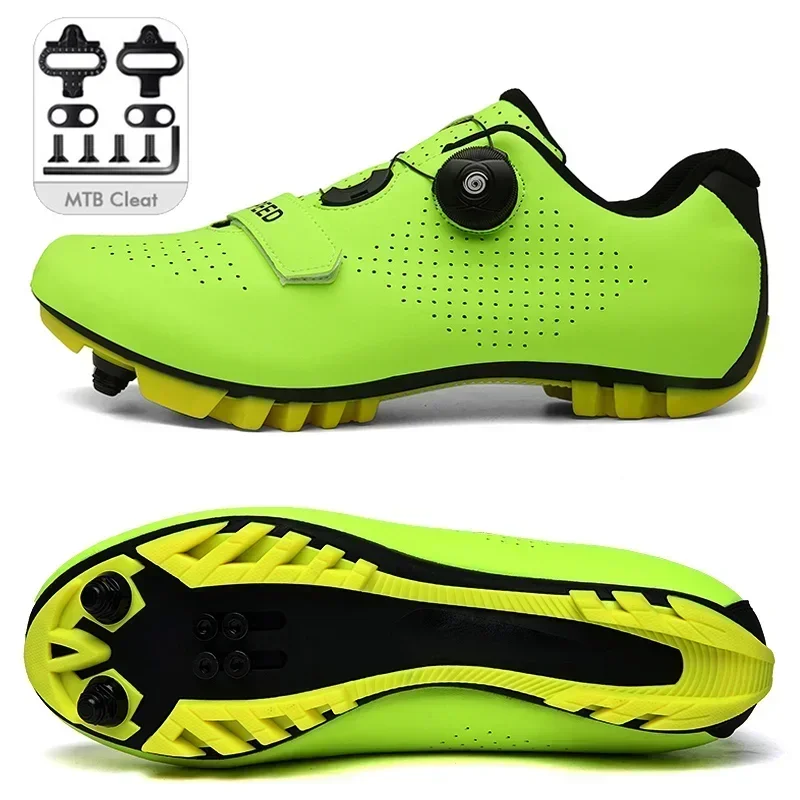 Sebasty Scarpe da Ciclismo da Uomo Senza Blocco,Scarpe da Ciclismo MTB,Scarpe da Ciclismo Senza Blocco,Scarpe da Bici da Strada Scarpe da Ginnastica da Ciclismo Tacchetti Non Compatibili,White-40
