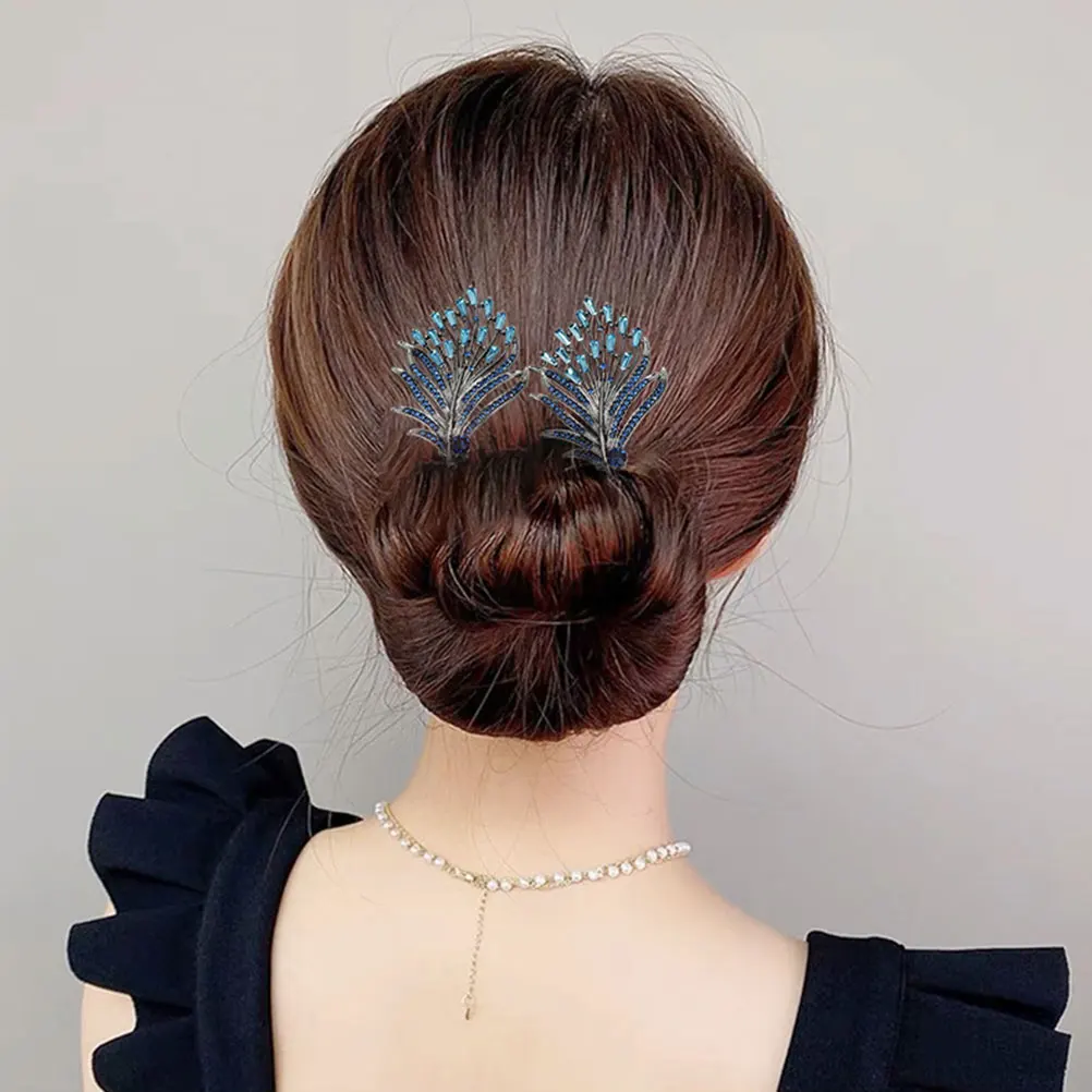 Lazy Bun Maker Hair Bun Maker Hair Bun Curler Women Hair Bun Making Tool Lazy Hairpin Tool Women'S Women Rhinestone Bow Curler 6