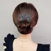 Lazy Bun Maker Hair Bun Maker Hair Bun Curler Women Hair Bun Making Tool Lazy Hairpin Tool Women'S Women Rhinestone Bow Curler 6