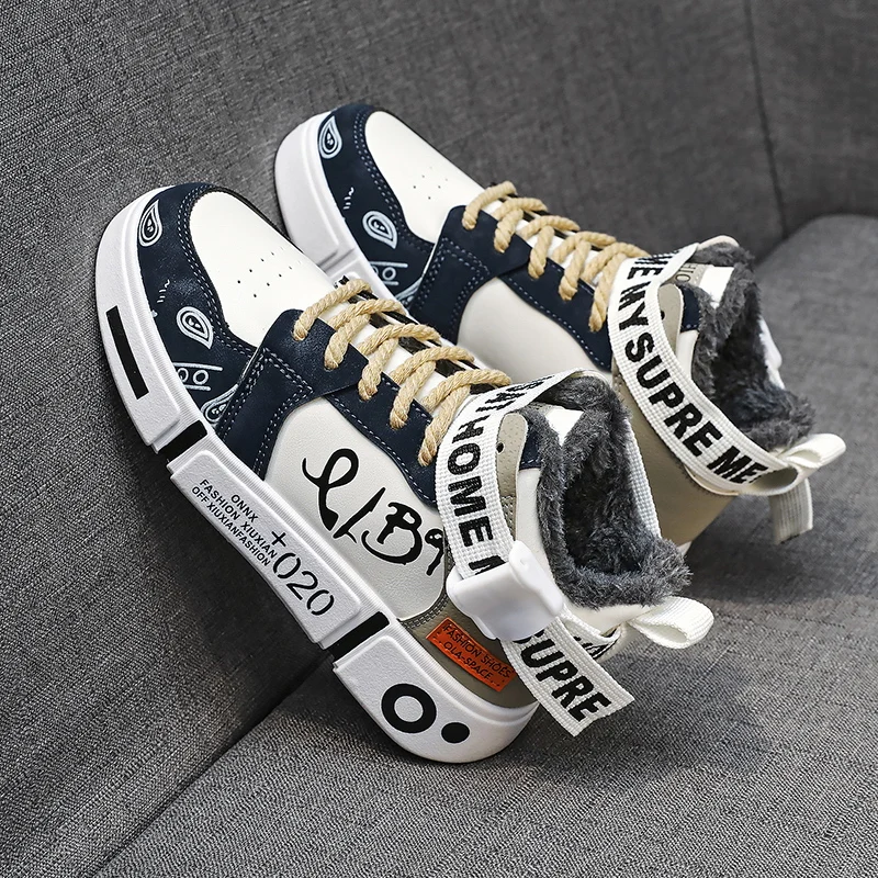 

Men Shoes Sneakers Casual Breathable Platform Shoes Man Trainers Masculino Chunky Sneakers Ankle Boots Outdoor Winter Warmth