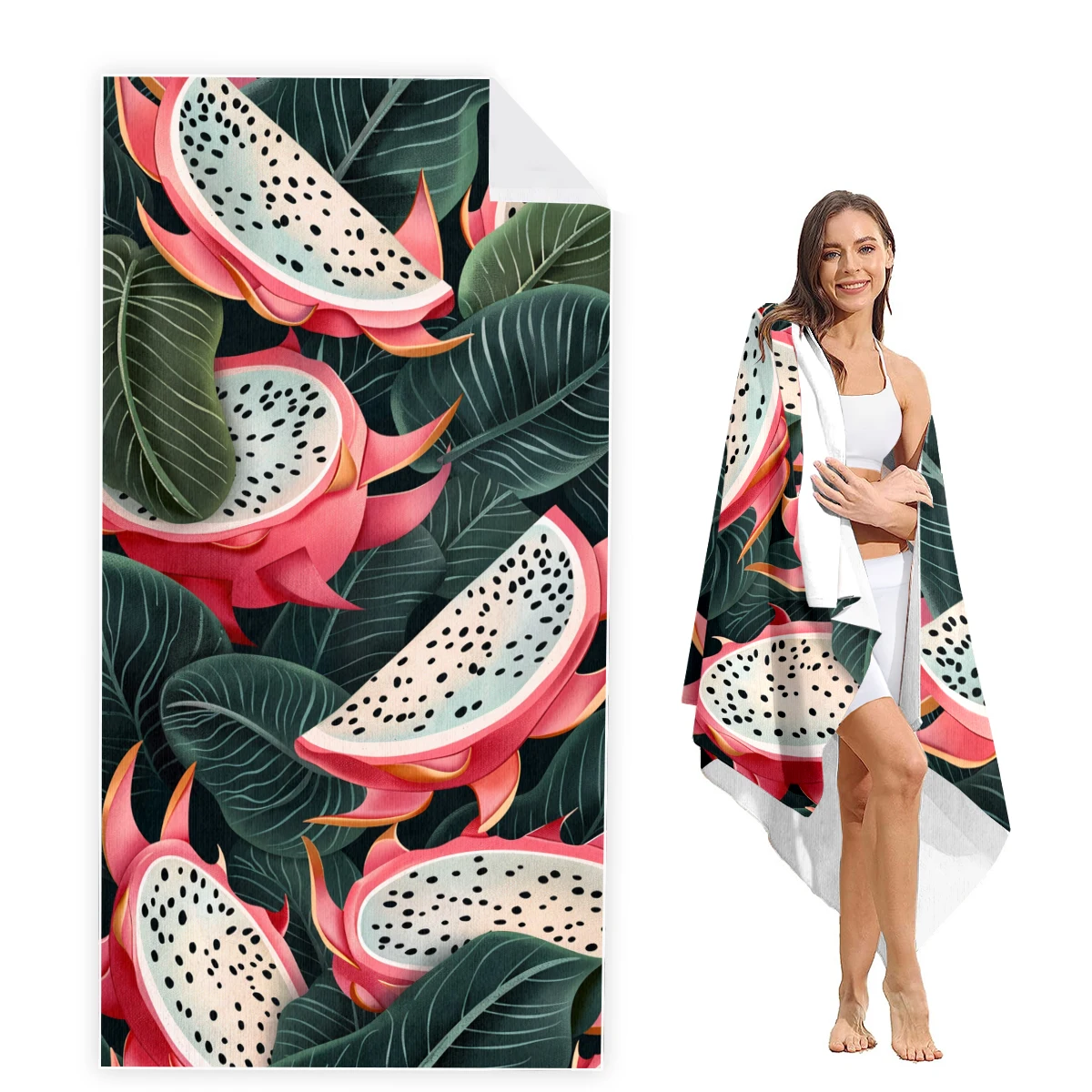 

Пляжное полотенце Pitaya большого размера, очень Впитывающее, без песка, толстое пляжное полотенце из микрофибры, пляжные полотенца для детей, мужчин, женщин