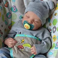 19 Inches Levi Reborn Baby Realistic Vinyl Body Alive LoL Bebe Newborn Finished Hair-painted Doll Children Girls Gift Dolls 2