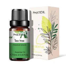 PHATOIL Aromatic Blend Essential Oil - Eucalyptus, Rose, Lemon, Bergamot, Vanilla, Peppermint (10ml) - 10ml (Tea tree)
