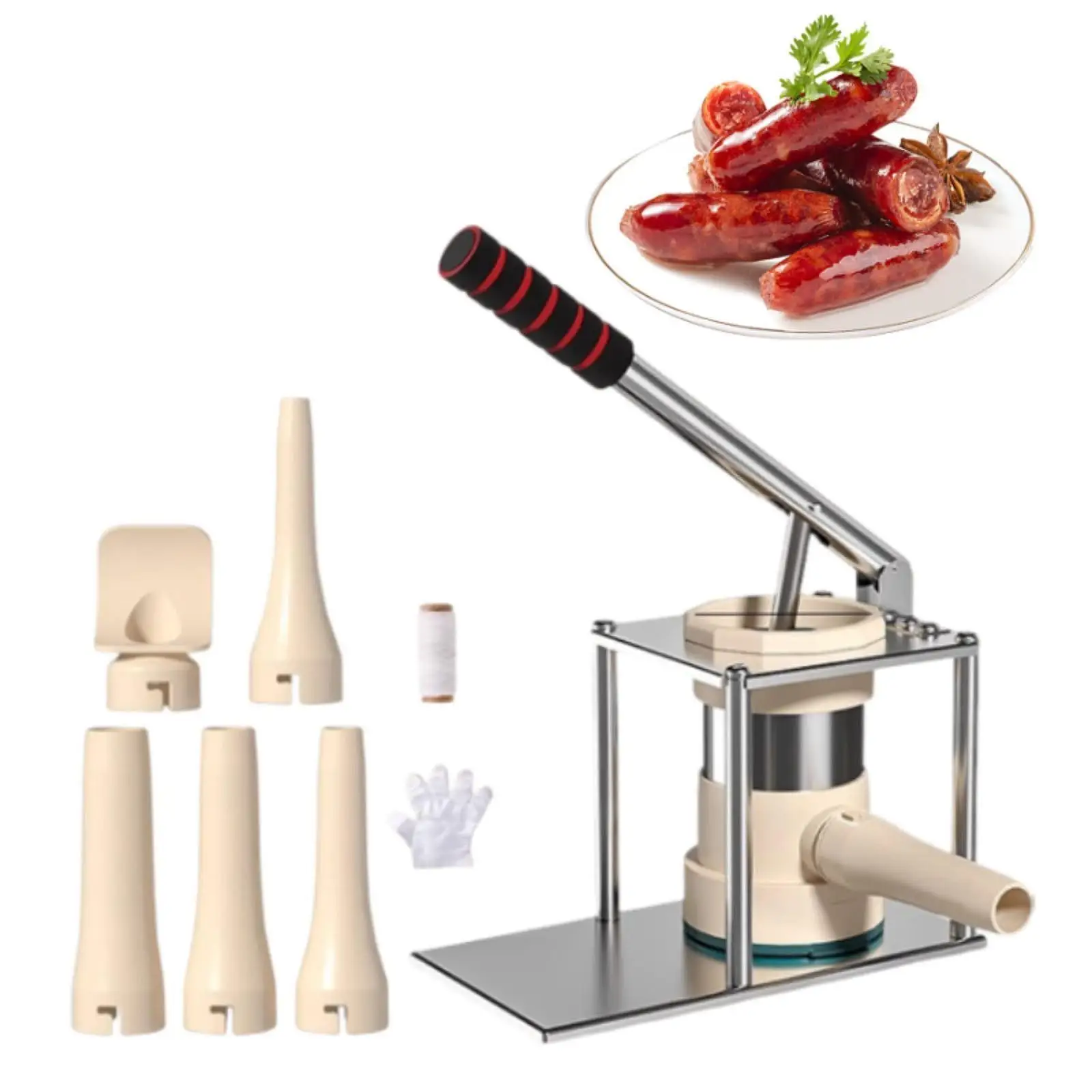 Sausage Stuffer Meat Filling Homemade Kitchen Supplies Sausage Meat Stuffer Manual Meat Grinder Food Mincer food processor Sausage Stuffer Meat Filling Homemade Kitchen Supplies Sausage Meat Stuffer Manual Meat Grinder Food Mincer food processor