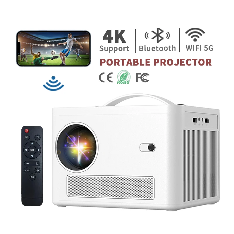 Portatil Smart Android Mobile Phone 3D LCD Video Full HD 1080P LED Home  Theater WiFi Mini