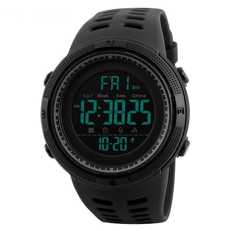 Watch for Men and Boy SB23001 Fashion Outdoor Sport Multifunction Noctilucous Alarm Clock 5Bar Waterproof Digital Wrist Watch