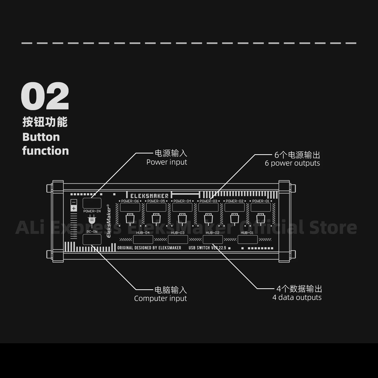 EleksMaker USB Switch 5