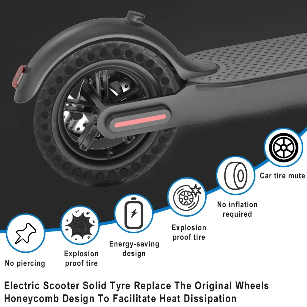 Durable Solid Tire For Xiaomi M365 Pro Electric Scooter Mijia Mi 1S Pro 2 8.5 inches Rubber Tyre 8.5'' Wheel