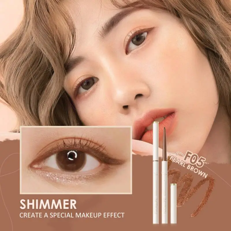 Waterproof Eyeliner Gel Pencil Red Brown Ultra-slim 1.7mm Soft Easy Wear High Pigment Professional Lasting Eyes Makeup