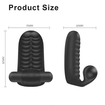 Silicone Finger Vibrator Sex Toys For Lesbian Vibrators For Women G-Spot Massager Female Masturbator Rechargeable Adult Product 6