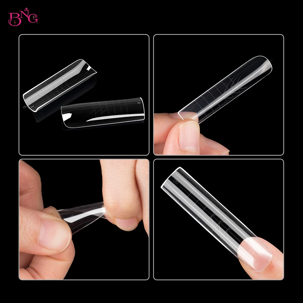 Multiple nail forms lined up