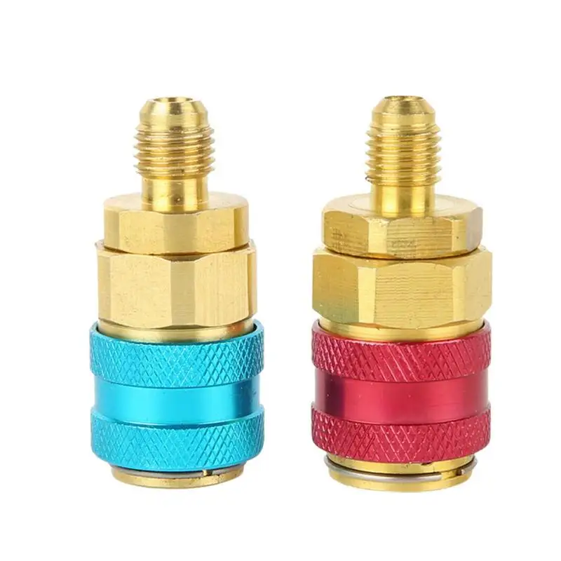 

R1234YF To R134a Quick Coupler Car Hose Adapter Fittings Connector Automobile Air-Conditioning Fitting Car Accessories 1 Pair