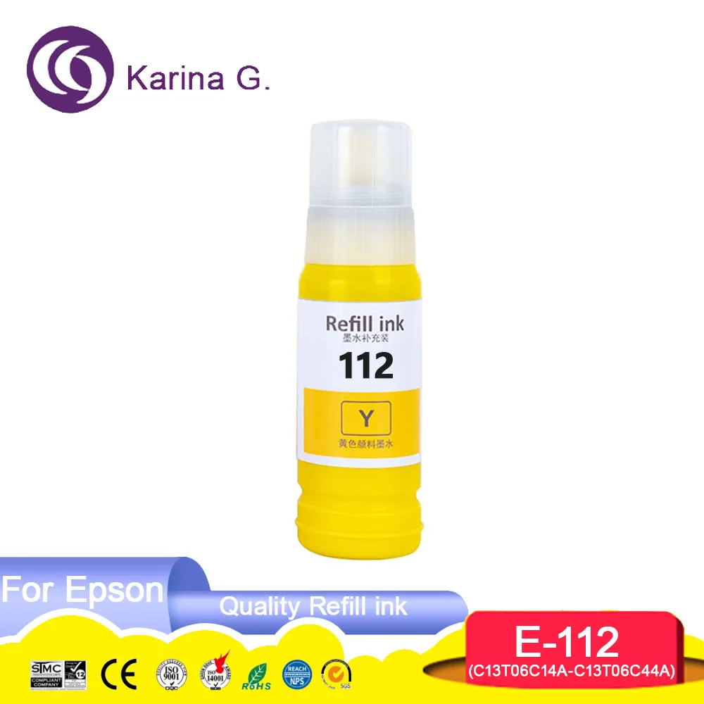 112 C13T06C14A T06C Premium Color Compatible Water Based Bottle Refill Pigment I